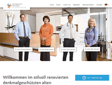 Tablet Screenshot of dr-janssen-duesseldorf.de